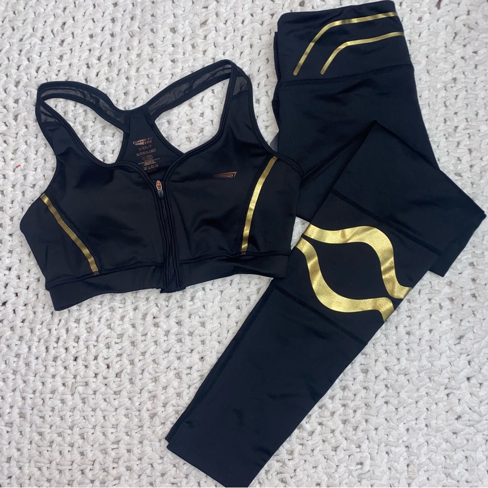 NWT Copper Fit Pro Sports Bra and Leggings